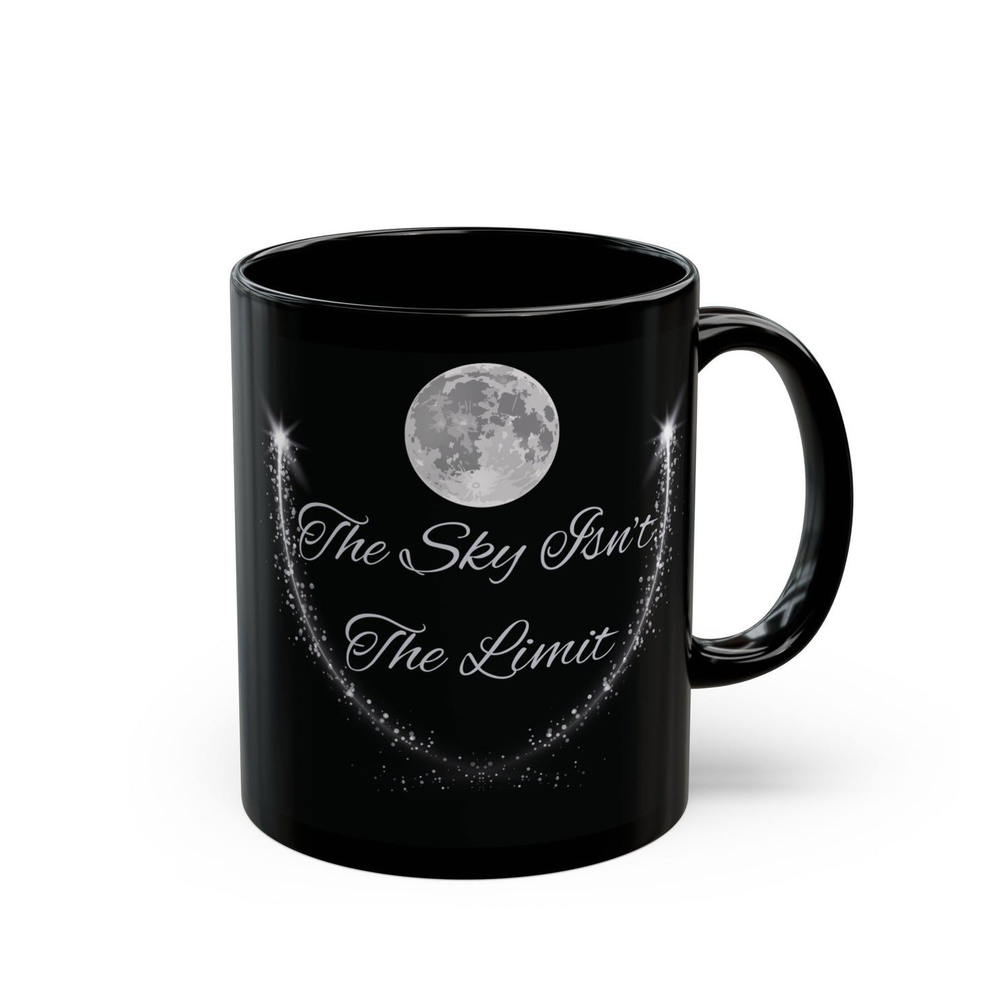 z-The Sky Isn't The Limit Shoot For The Stars Mug Shooting Star Mug Shooting Stars Moon Mug Motivational Quotes Astrology Mug