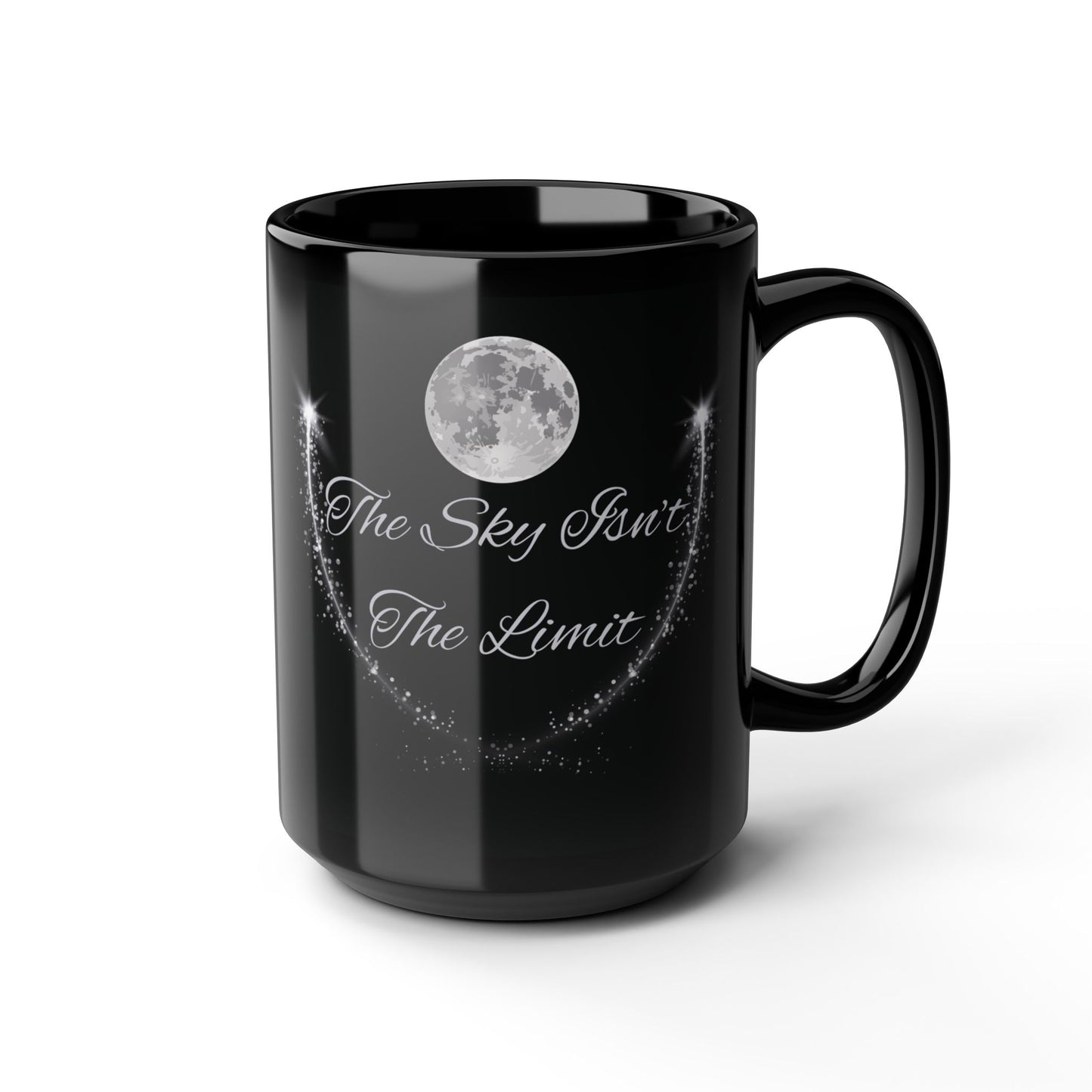 z-The Sky Isn't The Limit Shoot For The Stars Mug Shooting Star Mug Shooting Stars Moon Mug Motivational Quotes Astrology Mug