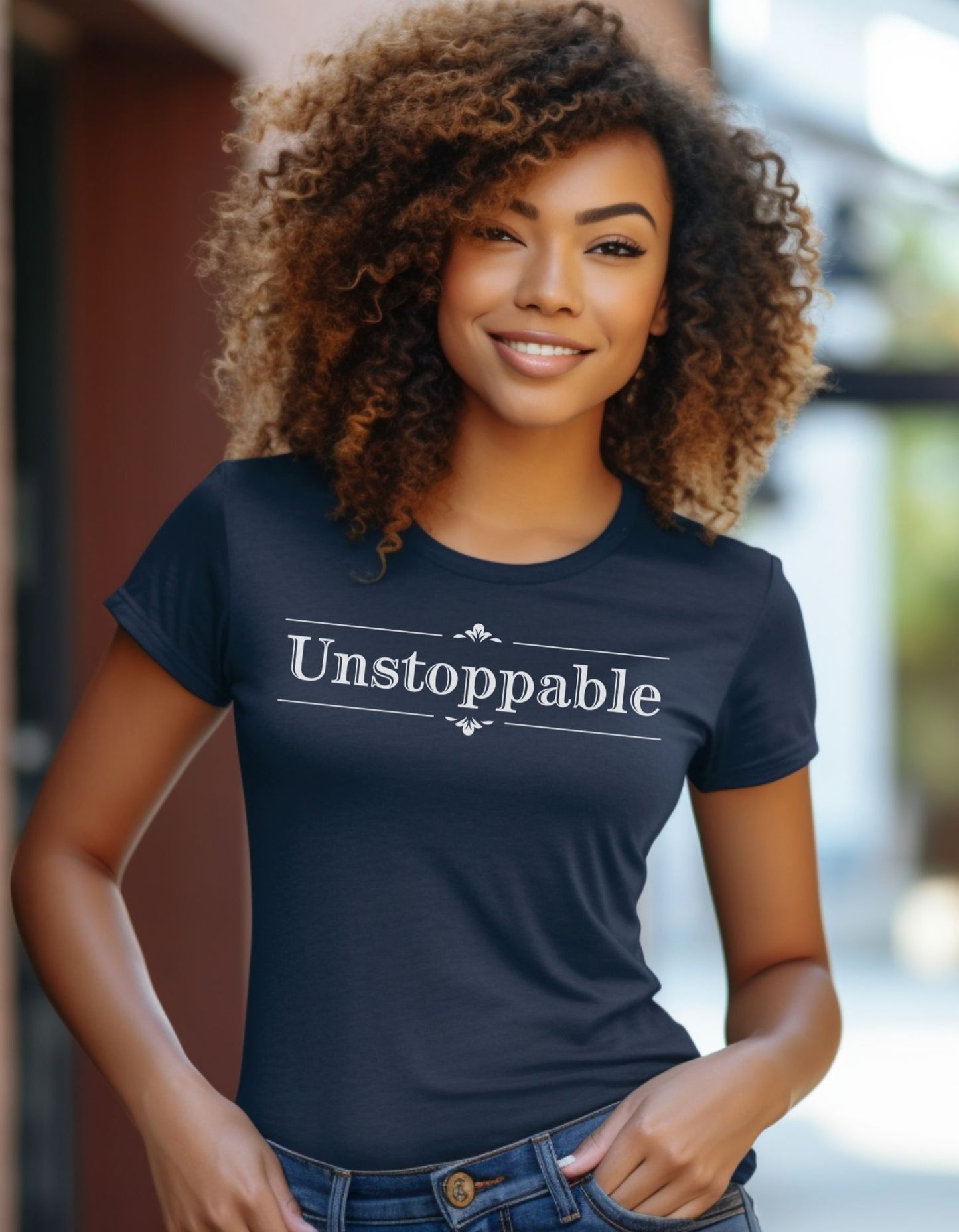 -Unstoppable Motivational T-shirt Persistence Growth Womens Empowerment Tee Positivity Shirt Women Graphic Tee