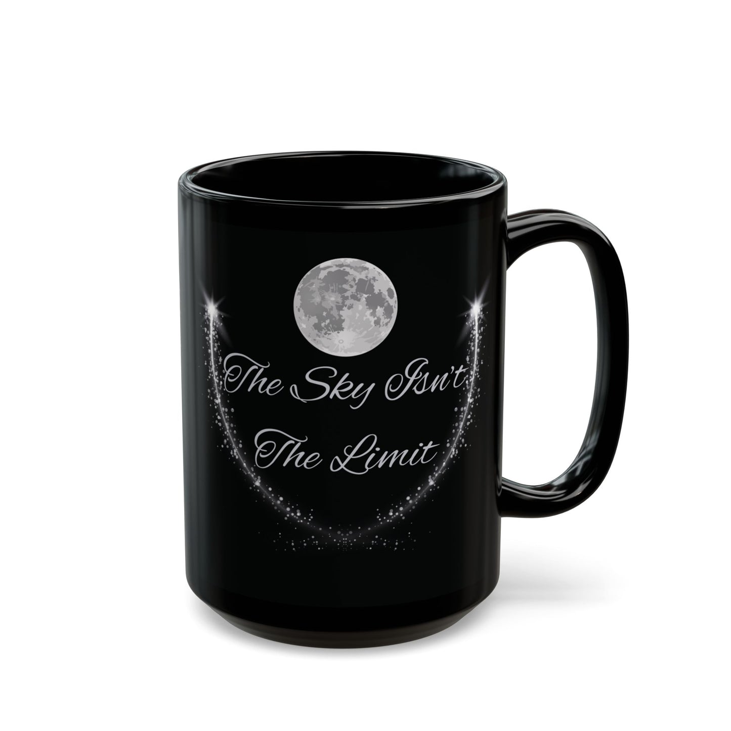 z-The Sky Isn't The Limit Shoot For The Stars Mug Shooting Star Mug Shooting Stars Moon Mug Motivational Quotes Astrology Mug