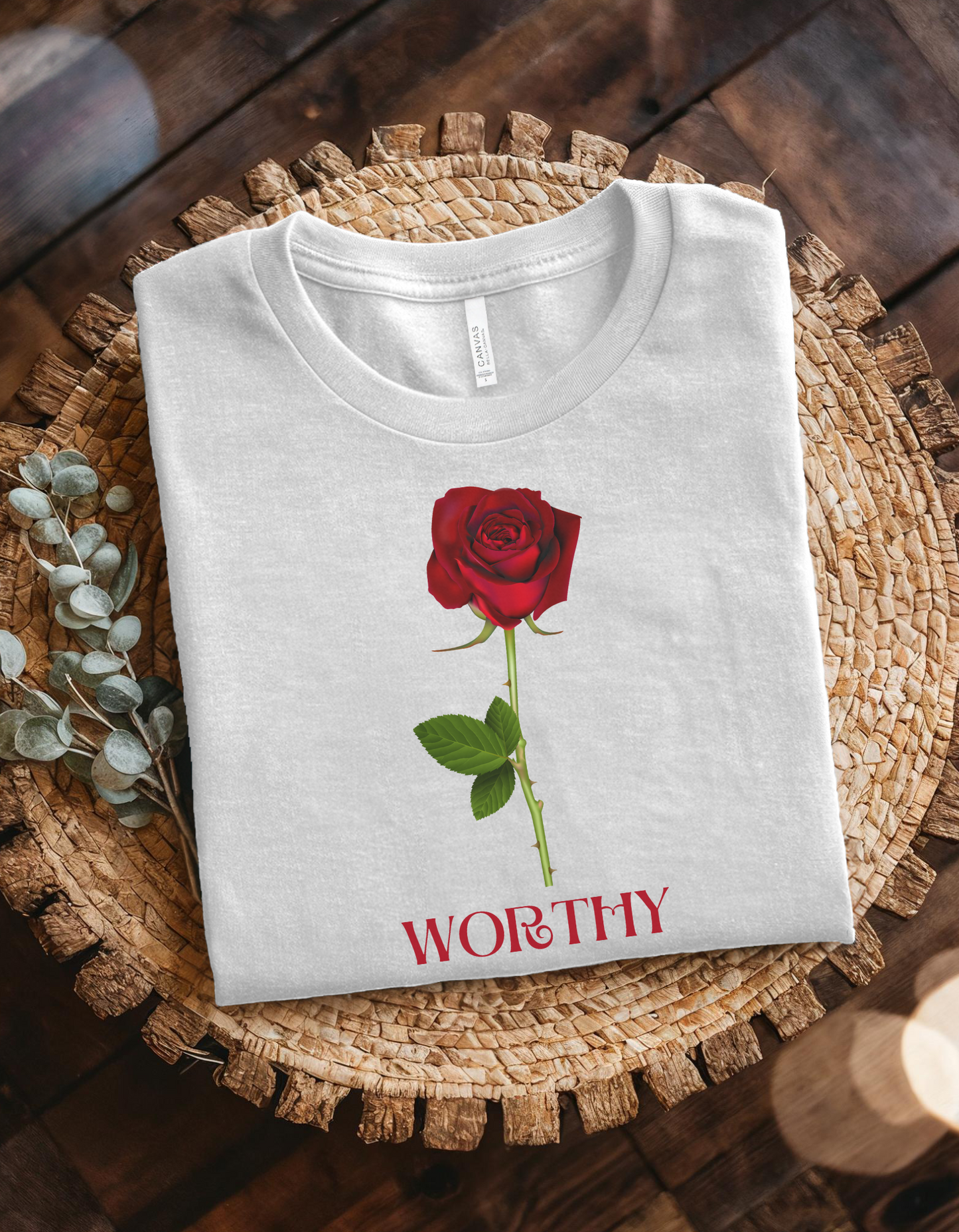 Worthy Rose Sweatshirt Selflove Selfcare Self Worth Worthy of Love Sweatshirt Rose For Her Floral Gifts Rose Gift Women Graphic Sweatshirt