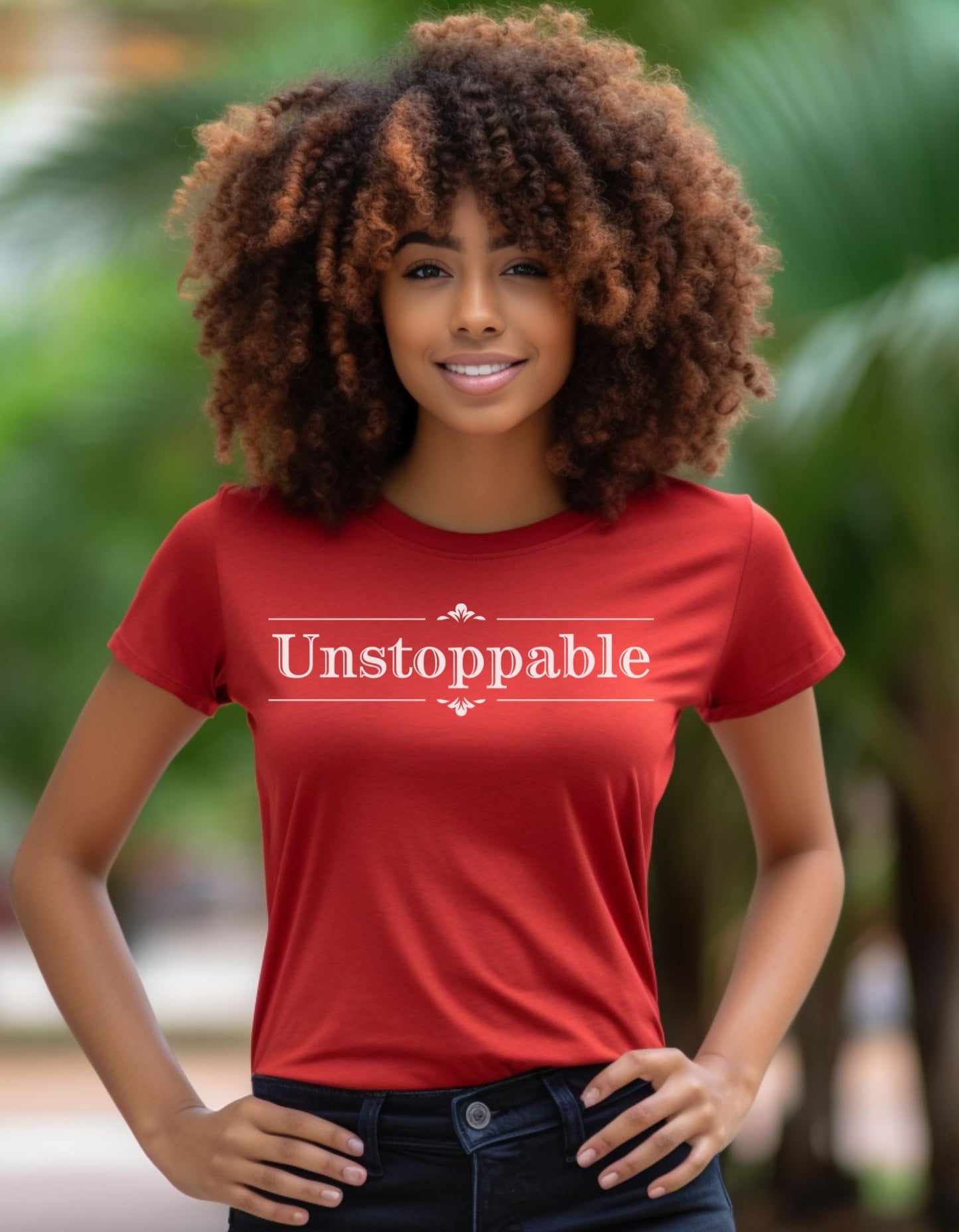 -Unstoppable Motivational T-shirt Persistence Growth Womens Empowerment Tee Positivity Shirt Women Graphic Tee