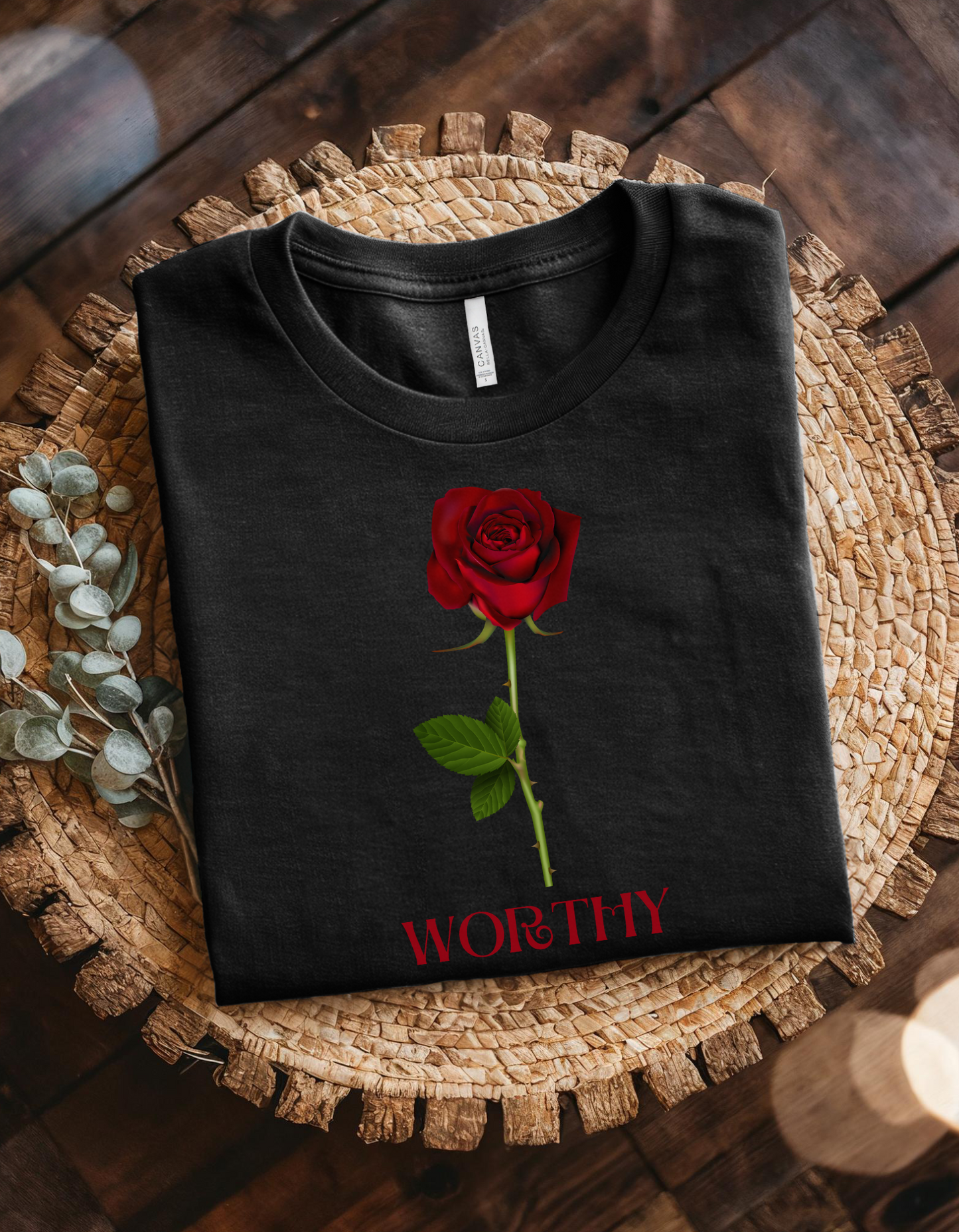 Worthy Rose Sweatshirt Selflove Selfcare Self Worth Worthy of Love Sweatshirt Rose For Her Floral Gifts Rose Gift Women Graphic Sweatshirt