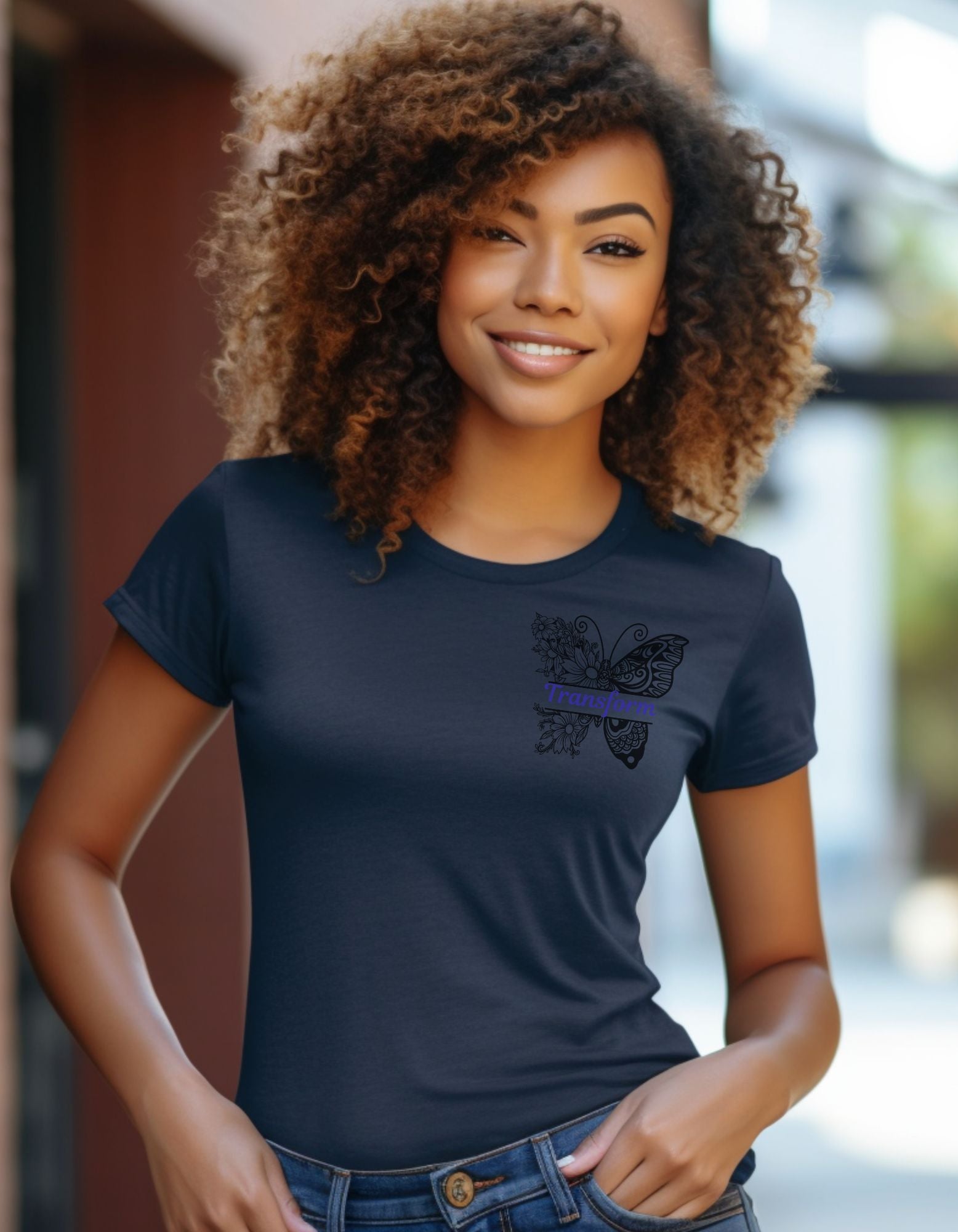 -Transform Black Butterfly Tshirt Butterfly Shirt Growth Transformatio ...